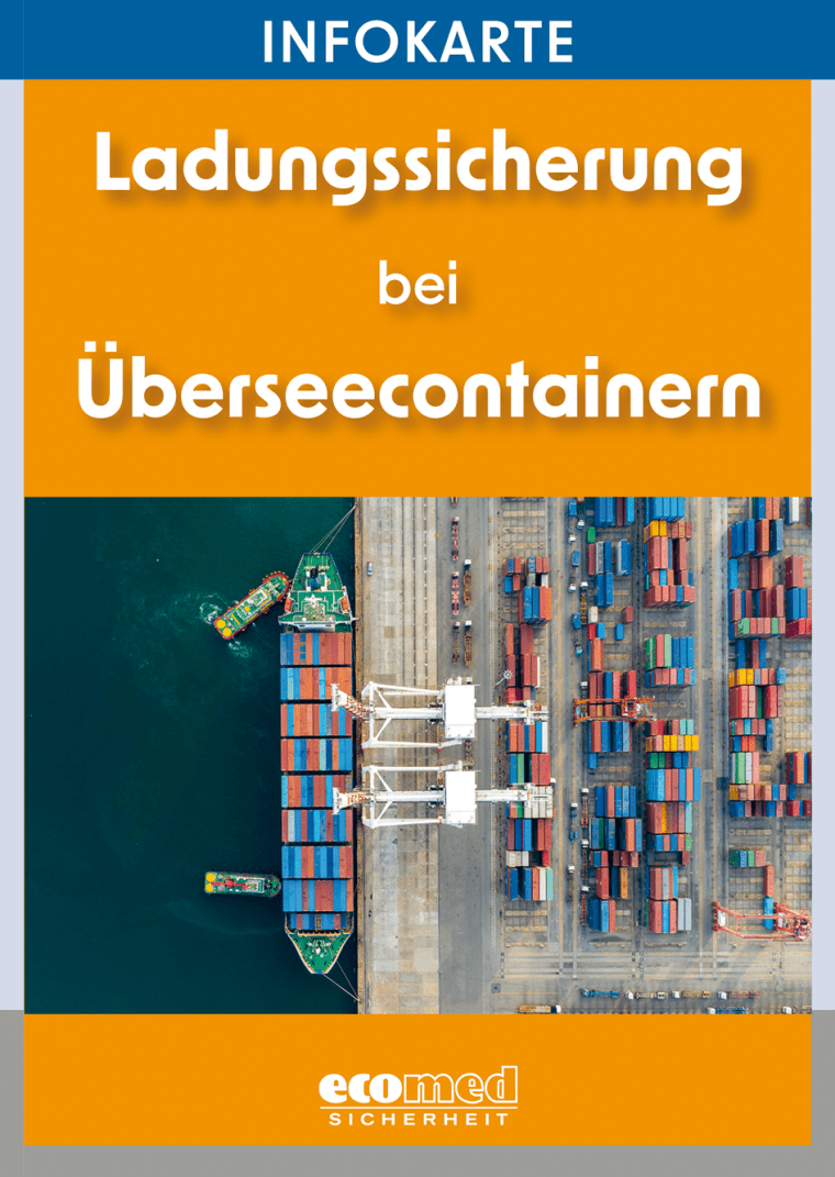 Cargo securing info card for overseas containers