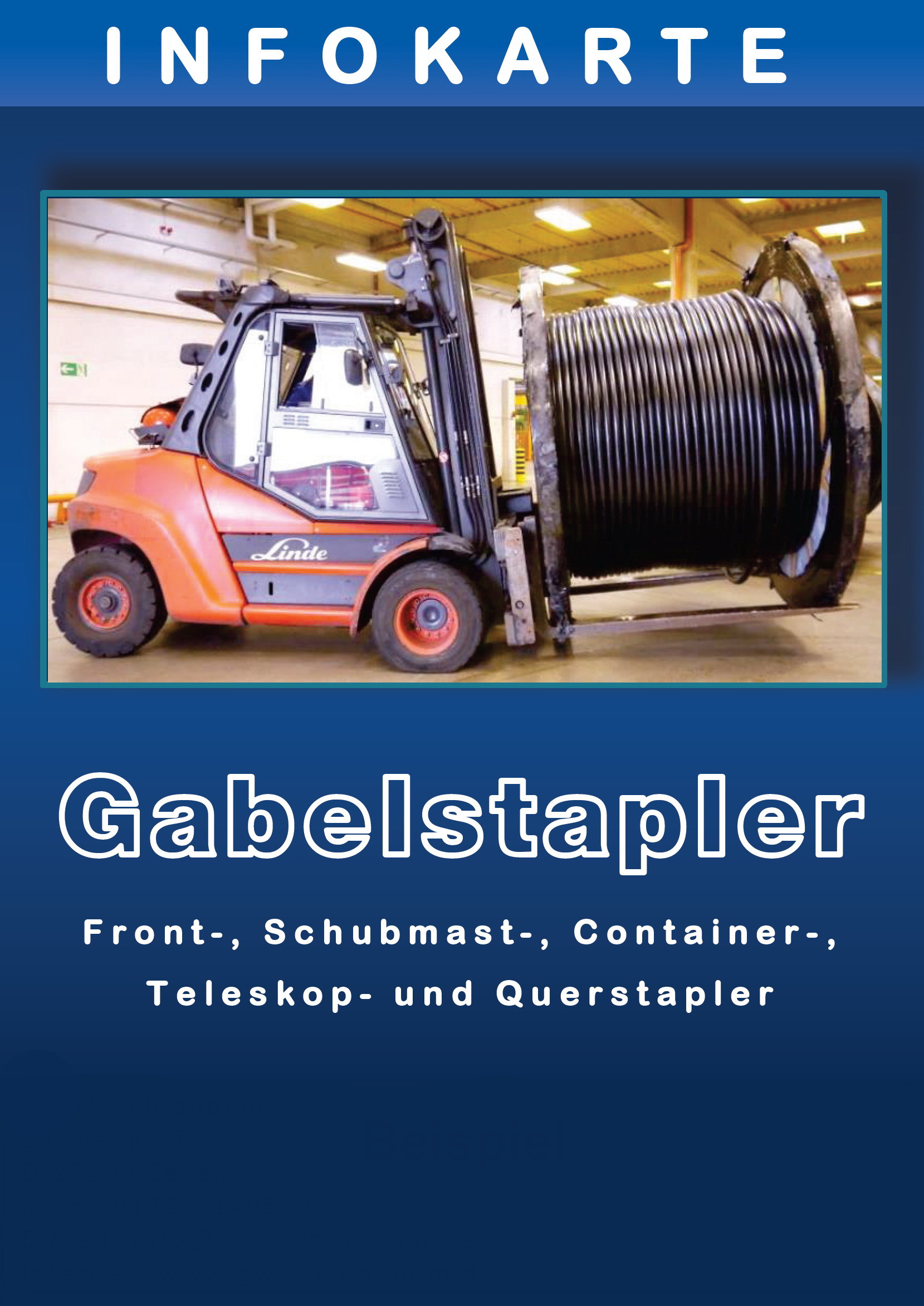 GWS® info card for forklift trucks GWS® info card for forklift trucks