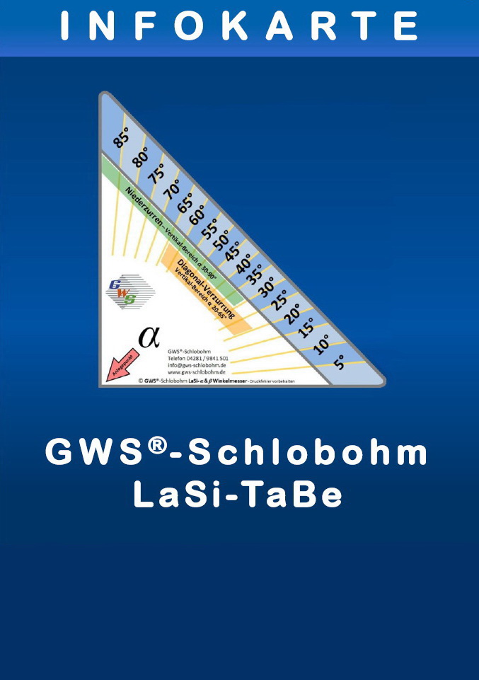 GWS® Infokarte LaSi-TaBe GWS® Infokarte LaSi-TaBe