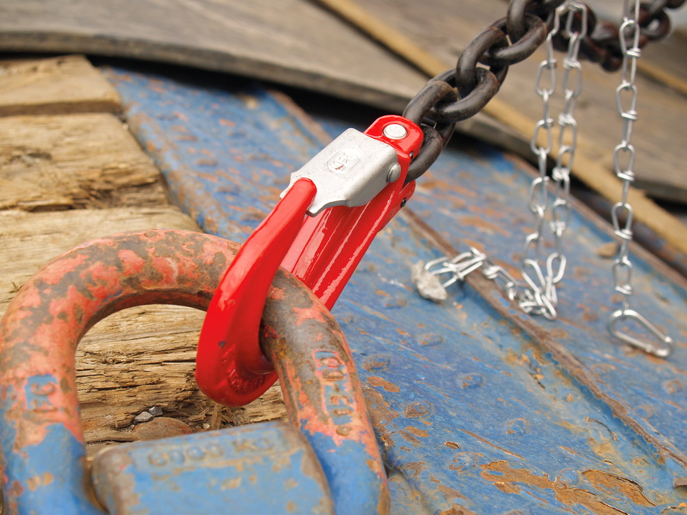 GWS® lashing chain click hook L-140, with ratchet tensioner - GK 8