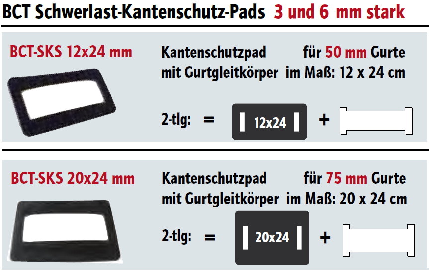 GWS®-Antirutsch-Kantenschutz Pad, 6 mm - Schwerlast - 