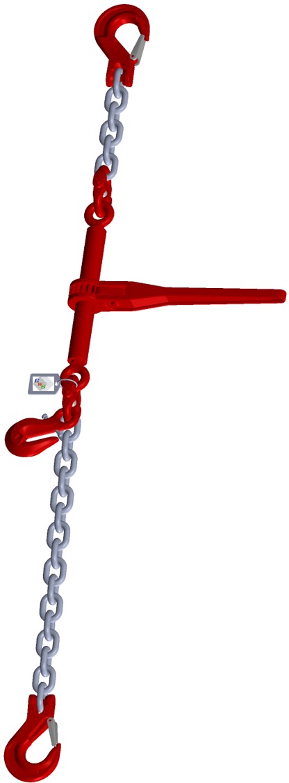 GWS®-Zurrkette mit Ratschenlastspanner - einteilig - GK8 GWS®-Zurrkette mit Ratschenlastspanner - einteilig - GK8