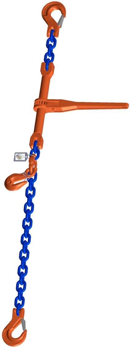 GWS®-Zurrkette mit Ratschenlastspanner - einteilig - GK10 GWS®-Zurrkette mit Ratschenlastspanner - einteilig - GK10